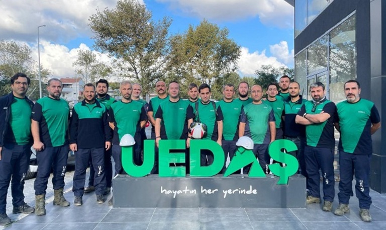 UEDAŞ ARAMA KURTARMA EKİBİ YANGIN MÜDAHALE EĞİTİMİ TAMAMLADI